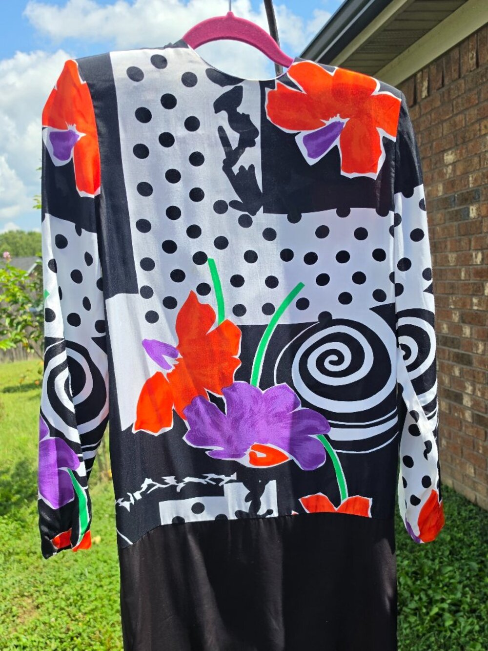 K.C. Spencer vintage 80's/90's long sleeve Sz 6 ladies dress
